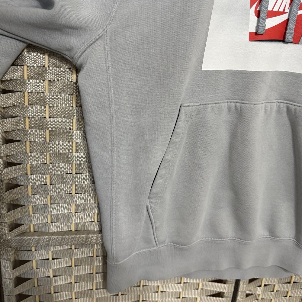 Nike Sole Food Waffle Fries Hoodie Men’s M Light Gray Pullover Sweatshirt Flaw - Picture 4 of 10